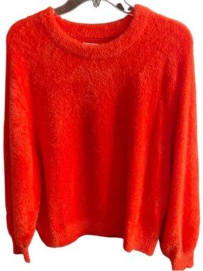 aerie
Aerie Flurry Crew Neck Super Soft Sweater In Starburst Orange Size Medium